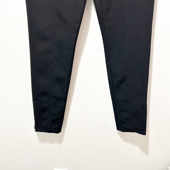 🌷SALE Alexander Wang Seamed Black Trousers Size 8 Ankle Zip - Picture 4 of 13